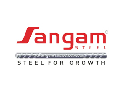 Sangam Steel TMT bars Fe500D and Fe550D — structural steel supplied by BuildingNeeds, Tamil Nadu
